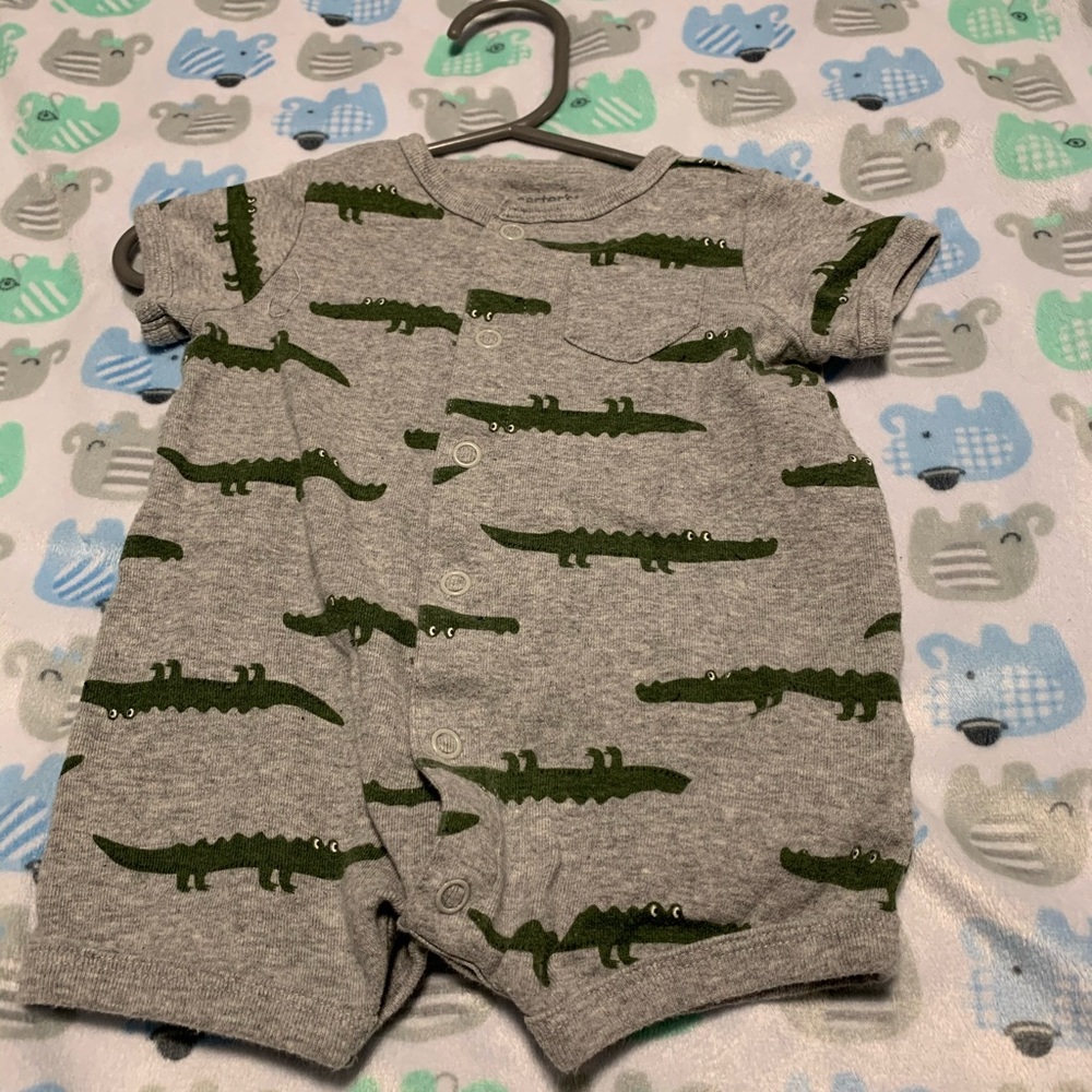 Carters Zip and Snap Rompers - Picture 3 of 5